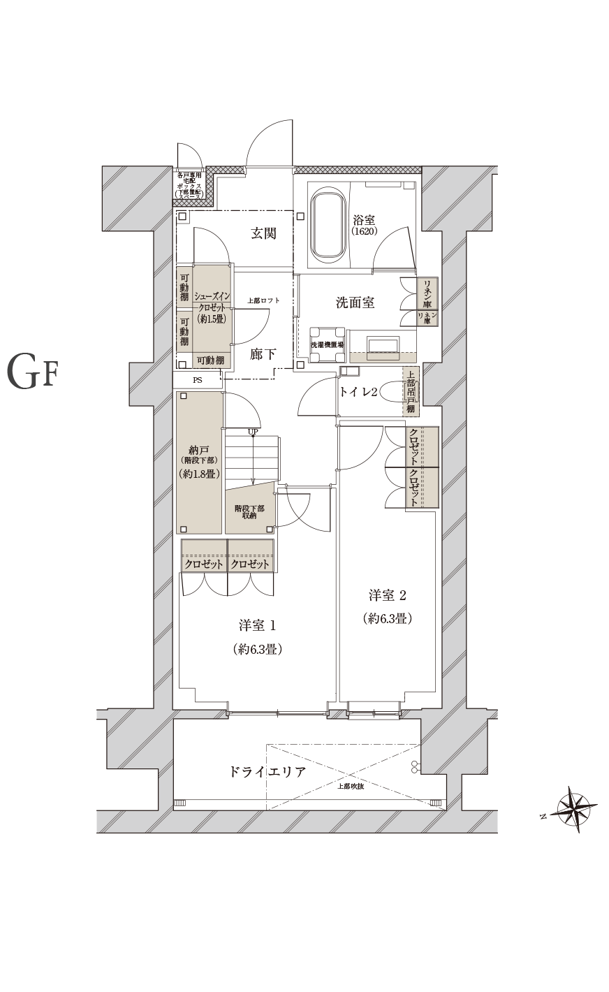 Mtype GF 間取り図